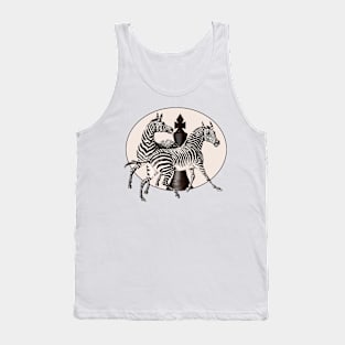 Zebra herd Africa Tank Top